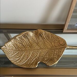 Godinger Gold Leaf Decorative Tray